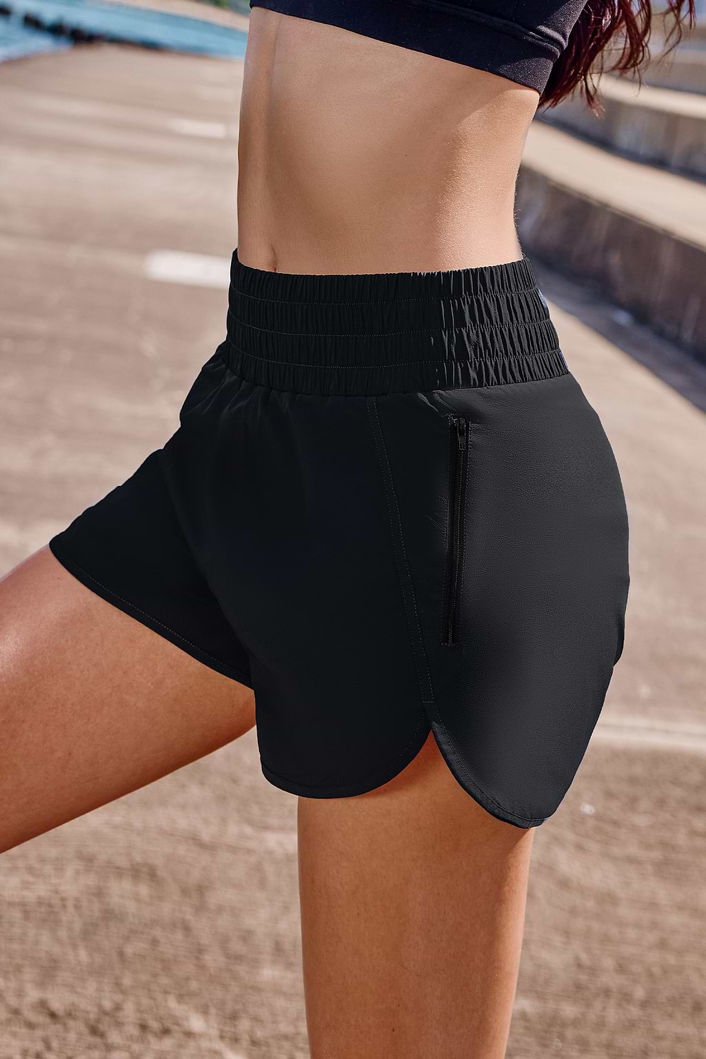 Black Running Shorts