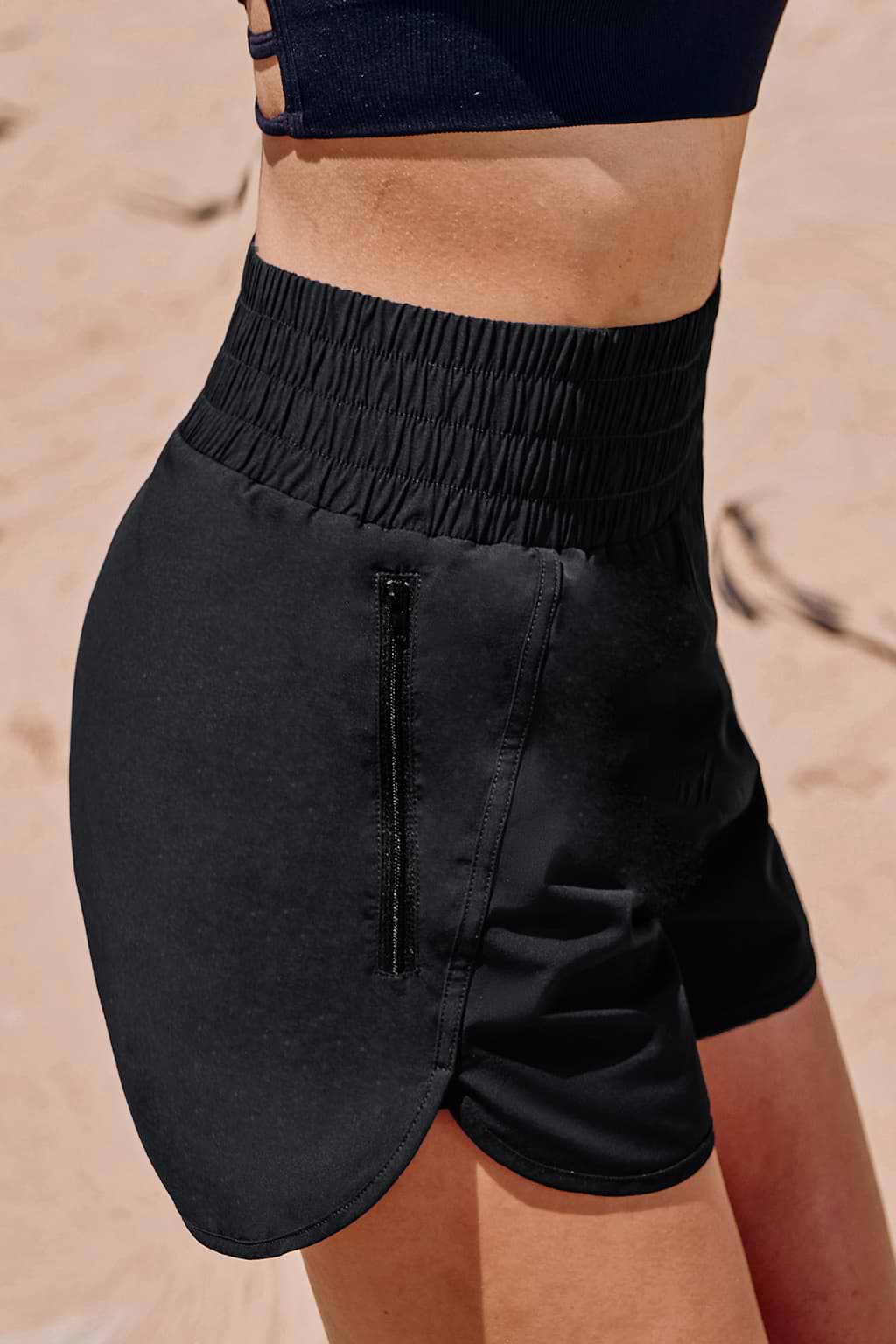 Black Running Shorts