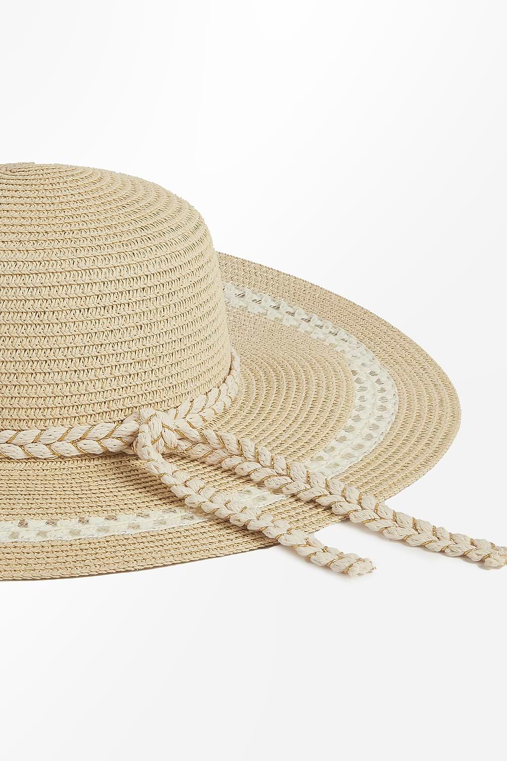 Wide Brim Straw Floppy Hat