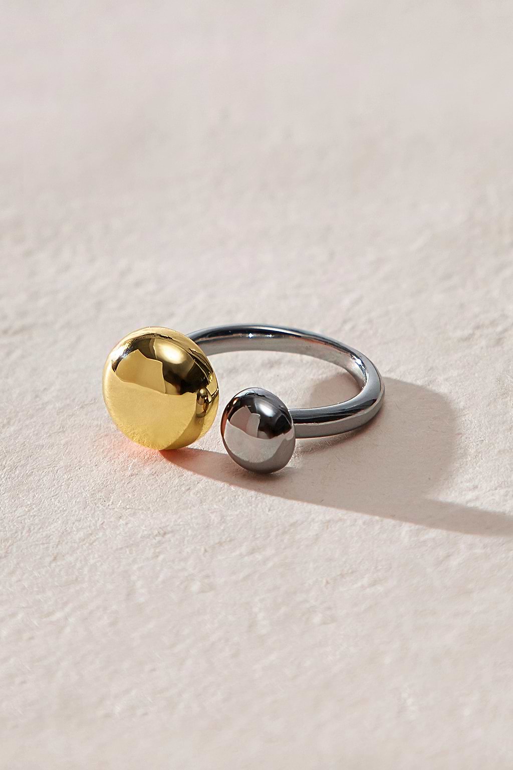 Anillo abierto de metal mixto
