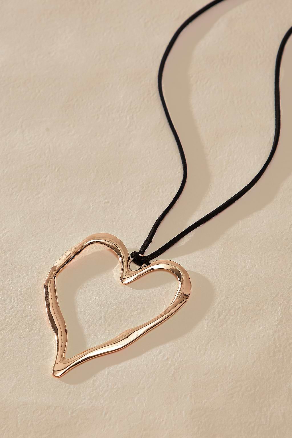 Gold-Tone Wraparound Heart Choker