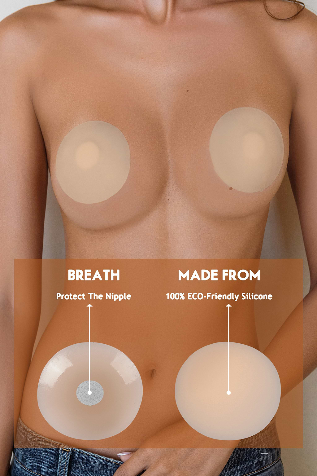 Nude Waterproof Pasties