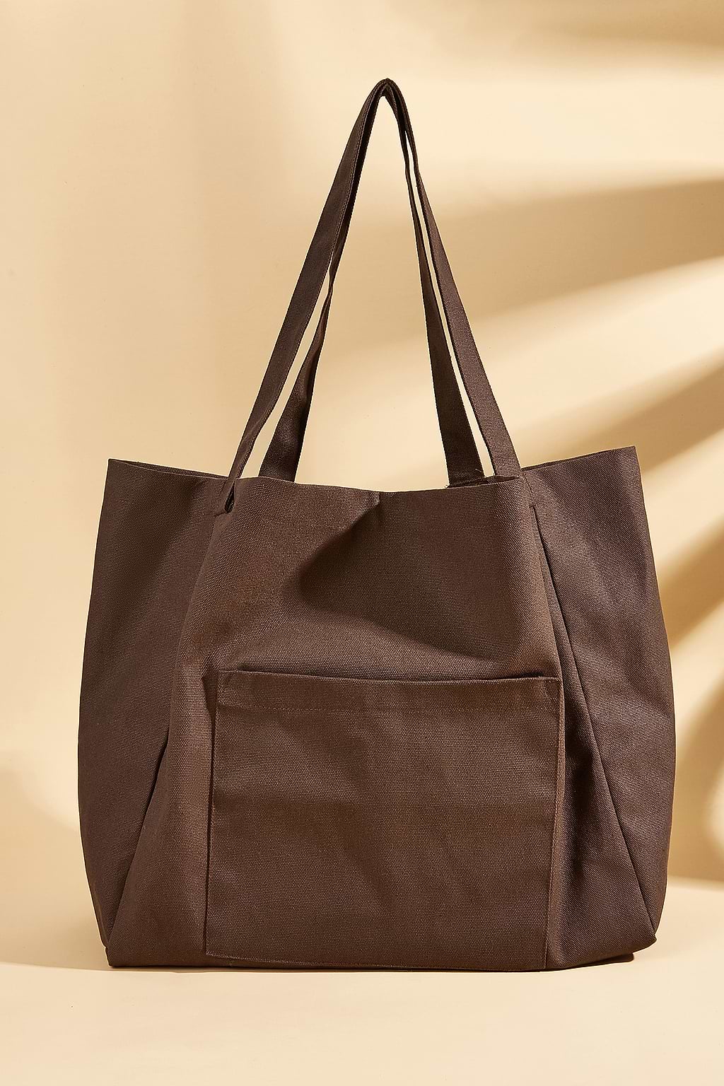 Coffee Brown Woven Tote