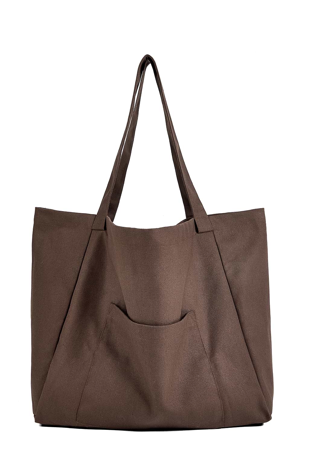 Coffee Brown Woven Tote