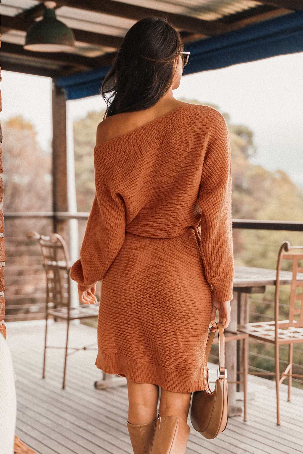 Rib One-Shoulder Drawstring Mini Dress