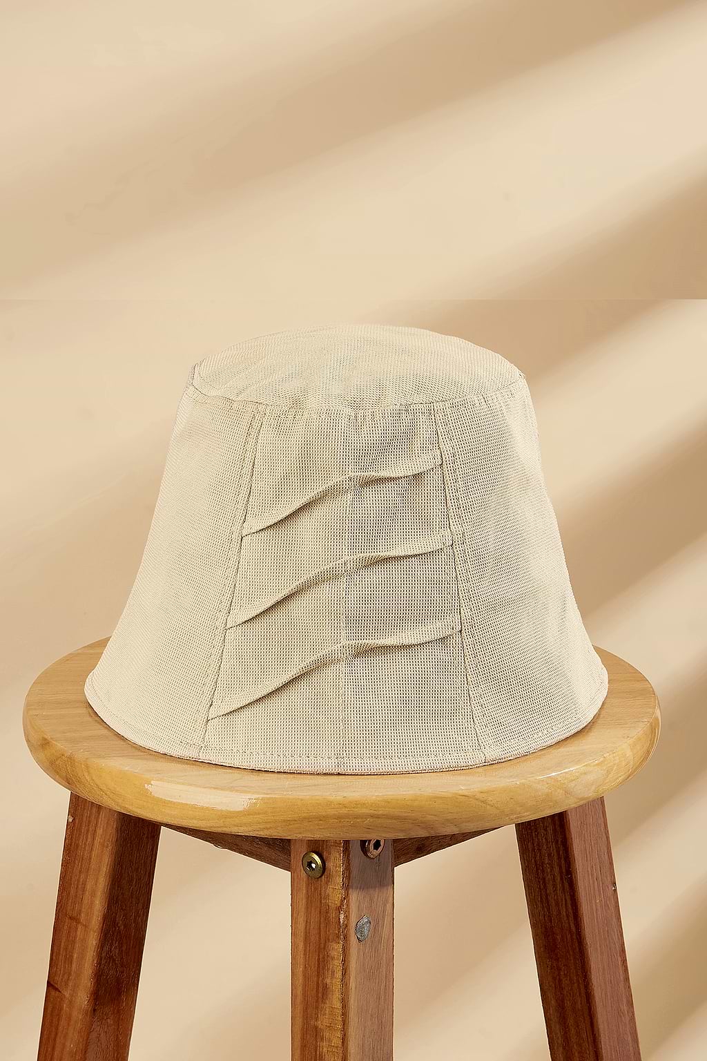 Chapeau bob plissé kaki