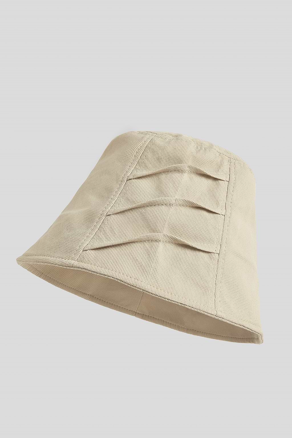 Chapeau bob plissé kaki