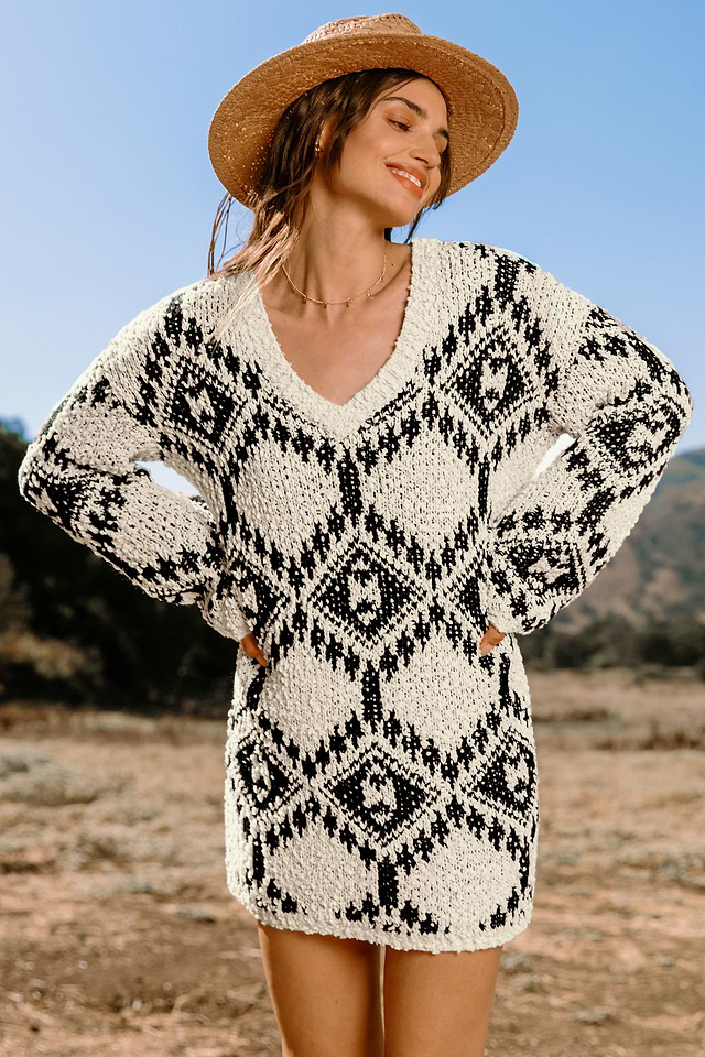 boucle knit dress Nora Boucle Knit Maxi Dress