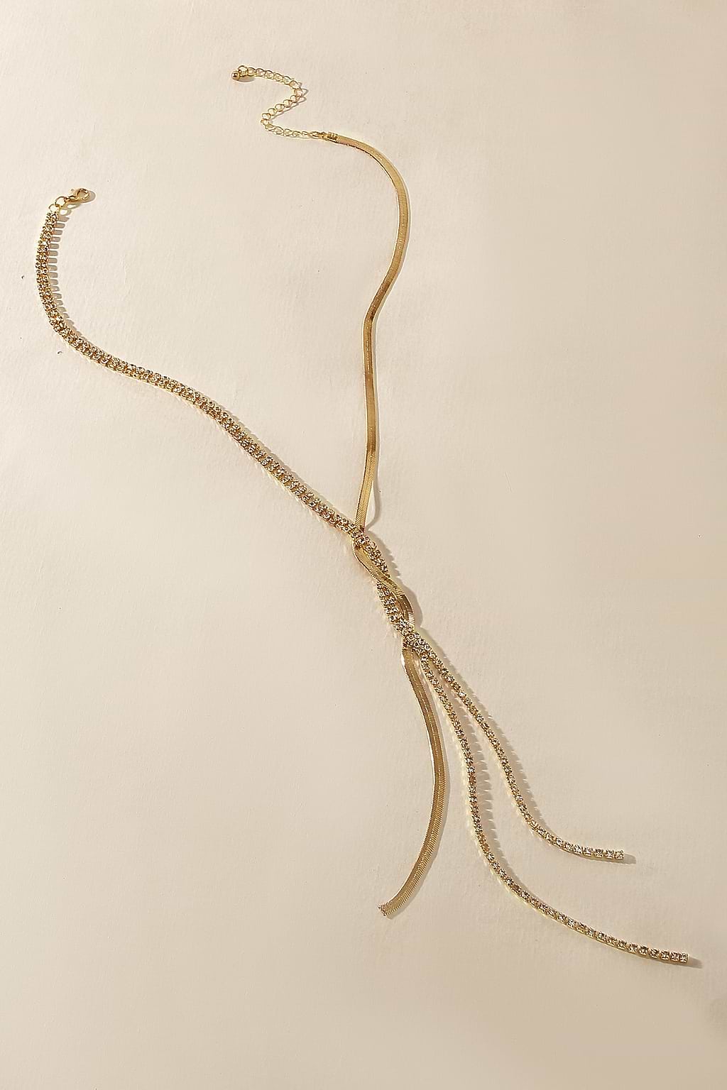 Gold-Tone Interlaced Necklace