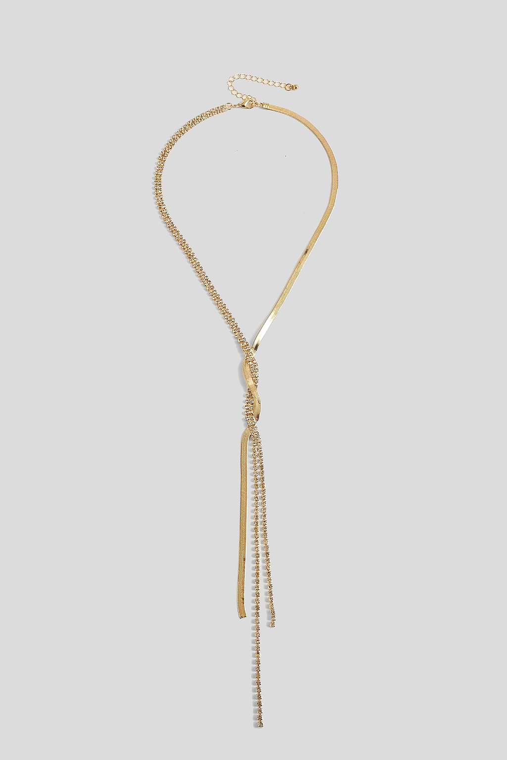 Gold-Tone Interlaced Necklace