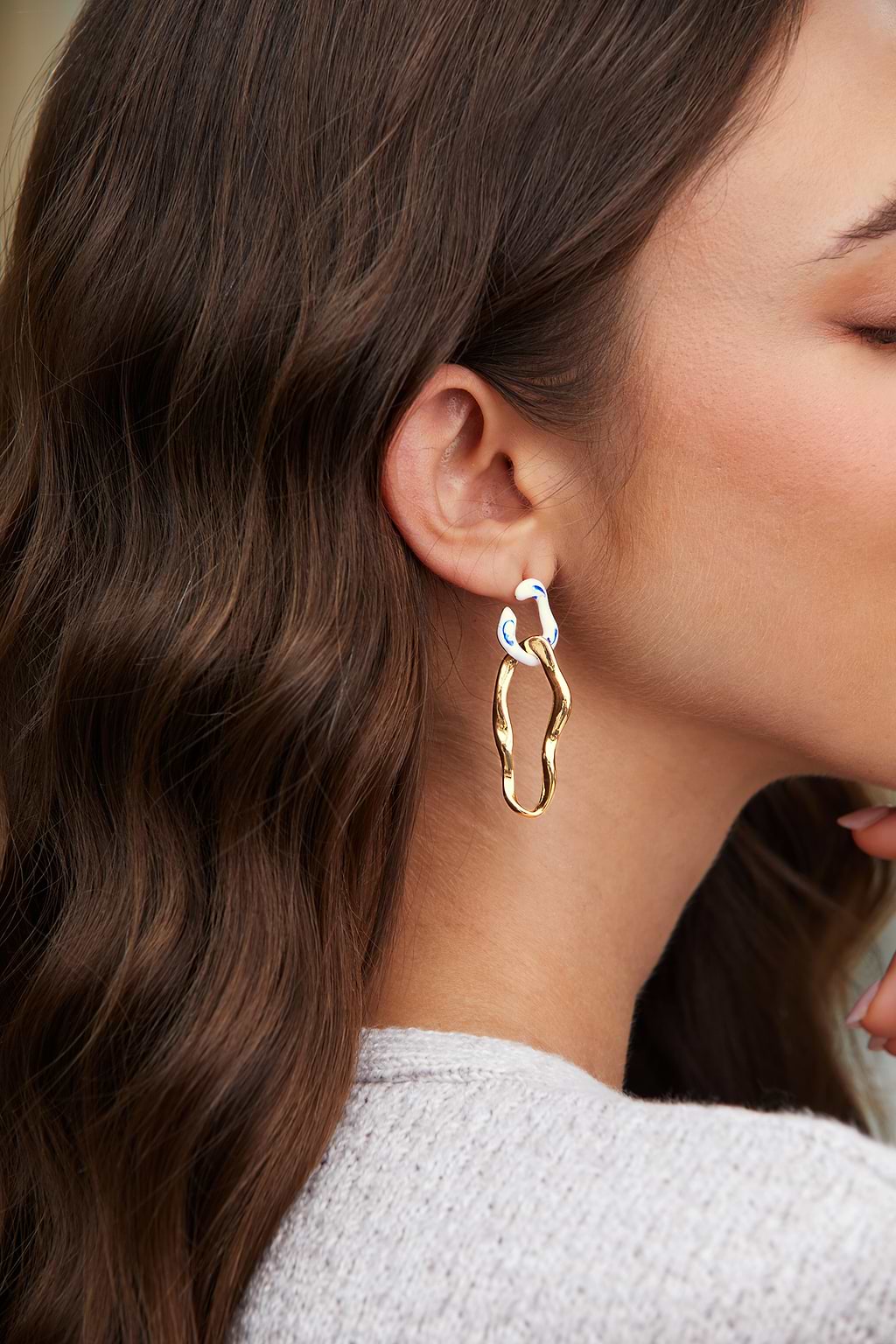Abstract Drop Earrings