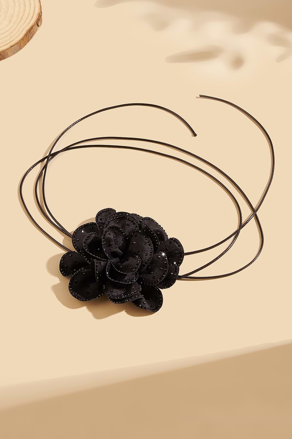 Black Rose Wrap-Around Choker