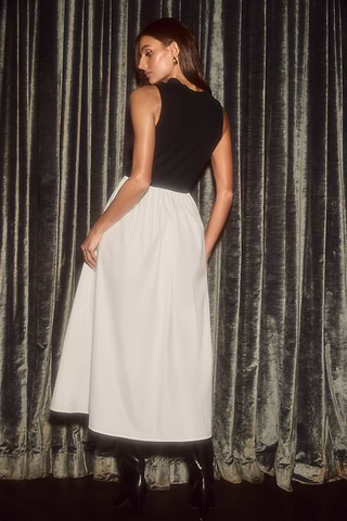 black top white skirt dress Sweet Magnolia White Eyelet Tiered Mini Skirt