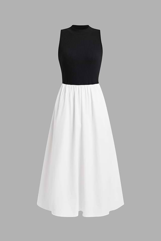 blue dress for baby girl Halter Neck Backless White and Black Short Prom Homecoming Dresses, Bl –  Lwt Dress main image 0