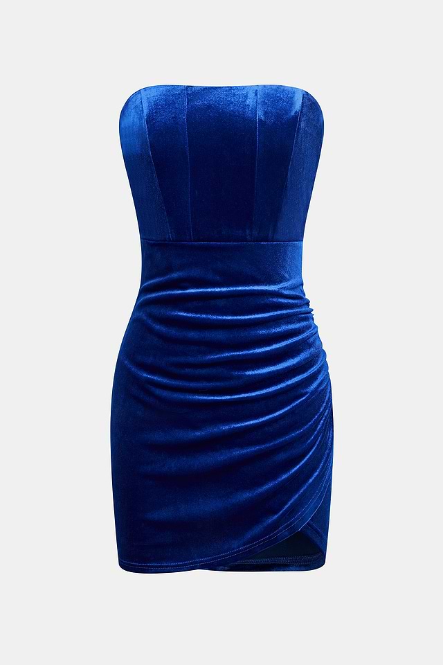 electric blue tube dress Hyacinth House Navy & Cornflower Blue Vines Amelia Maxi Dress Navy & Cornflower Blue Vines / L main image 1