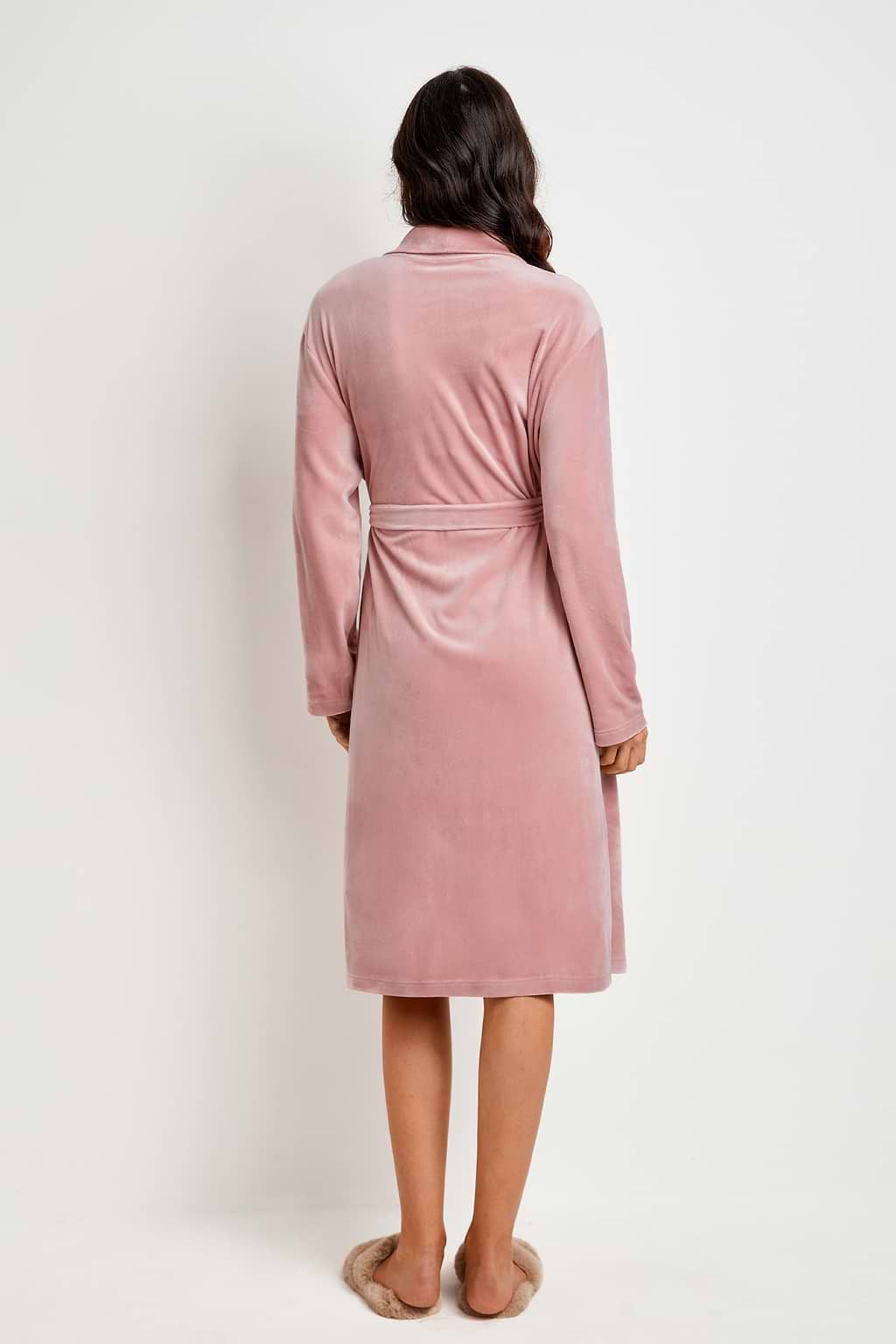 Rose Tie Waist Pocket Robe