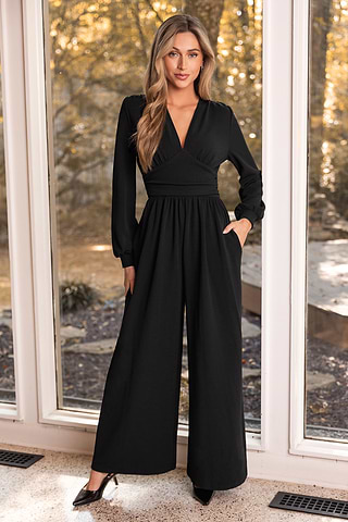 Mono Negro Manga Larga De Vestir Mono Ropa Negro Mono Negro Monos