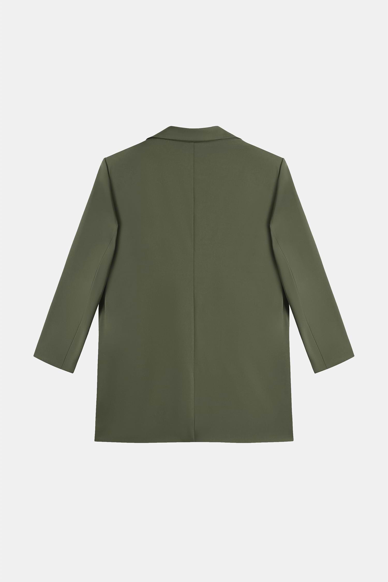 x JoJo Olive Green Longline Blazer