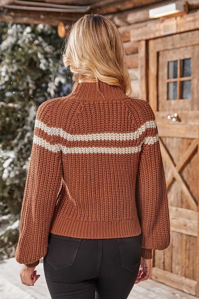 CUPSHE Maglione Donna Con Fiocco Sul Retro – Maniche Lunghe, Scollo A V, Leggero, Lavorato A Maglia, Autunno 2025