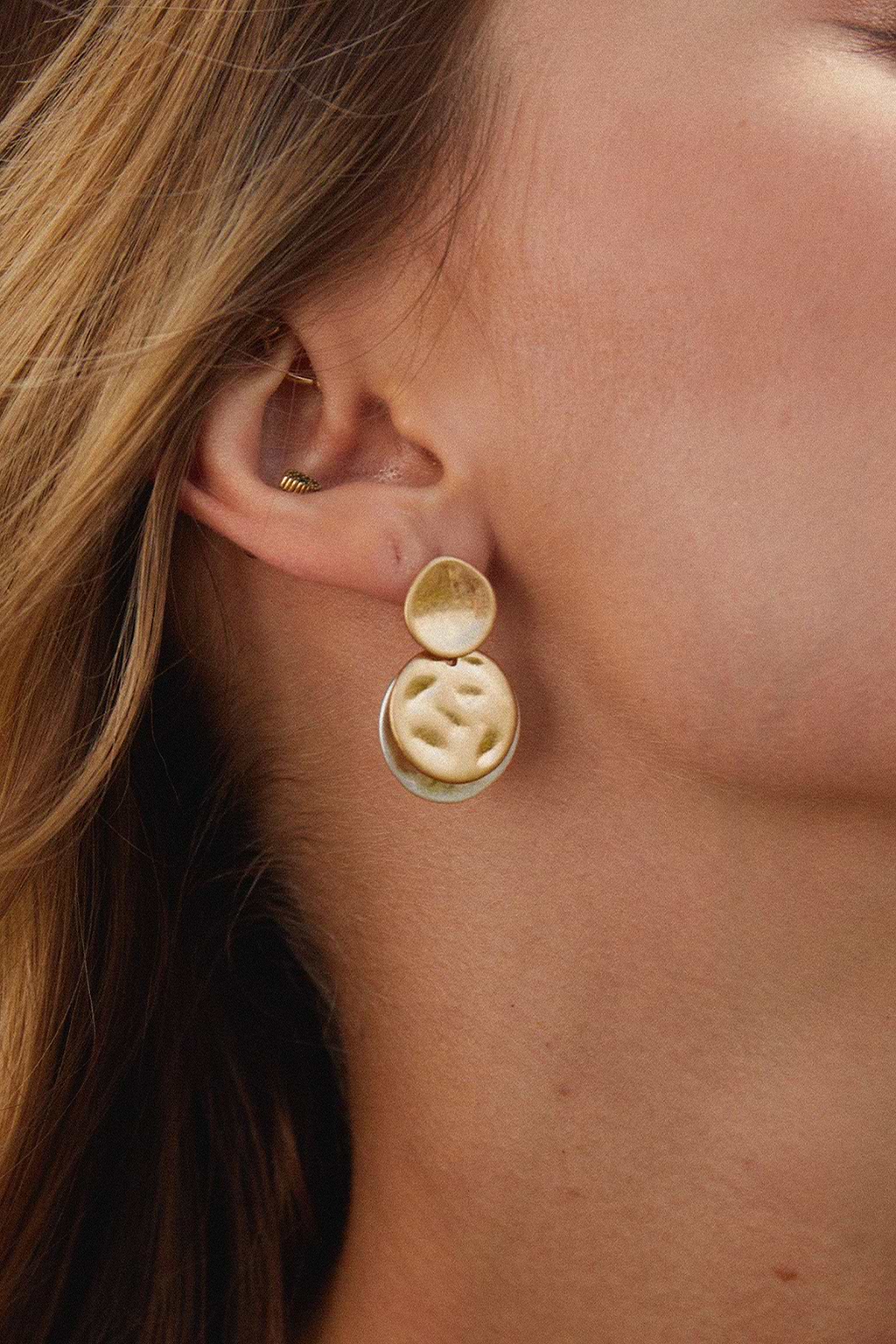 Runde Tropfen-Ohrringe