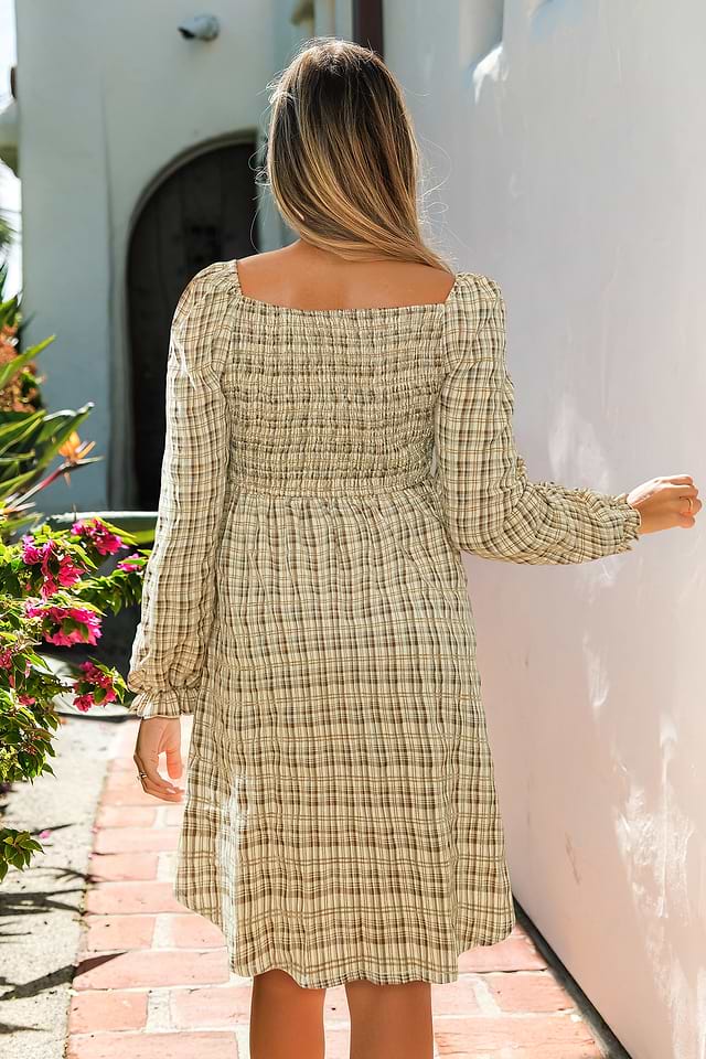 taylor brown velvet dress Howdy Hanny Brown Gingham Long Sleeve Cuff Snap Blouse – Maverick Fine  Western Wear main image 0
