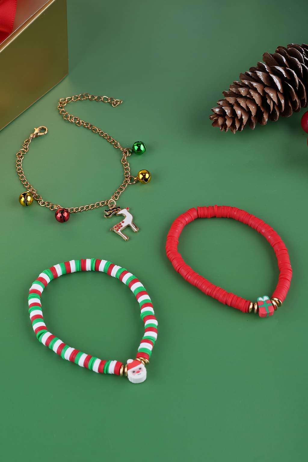 Weihnachtsmann-Armband-Set