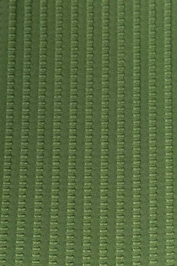 Green Ribbed Plunging One-Piece