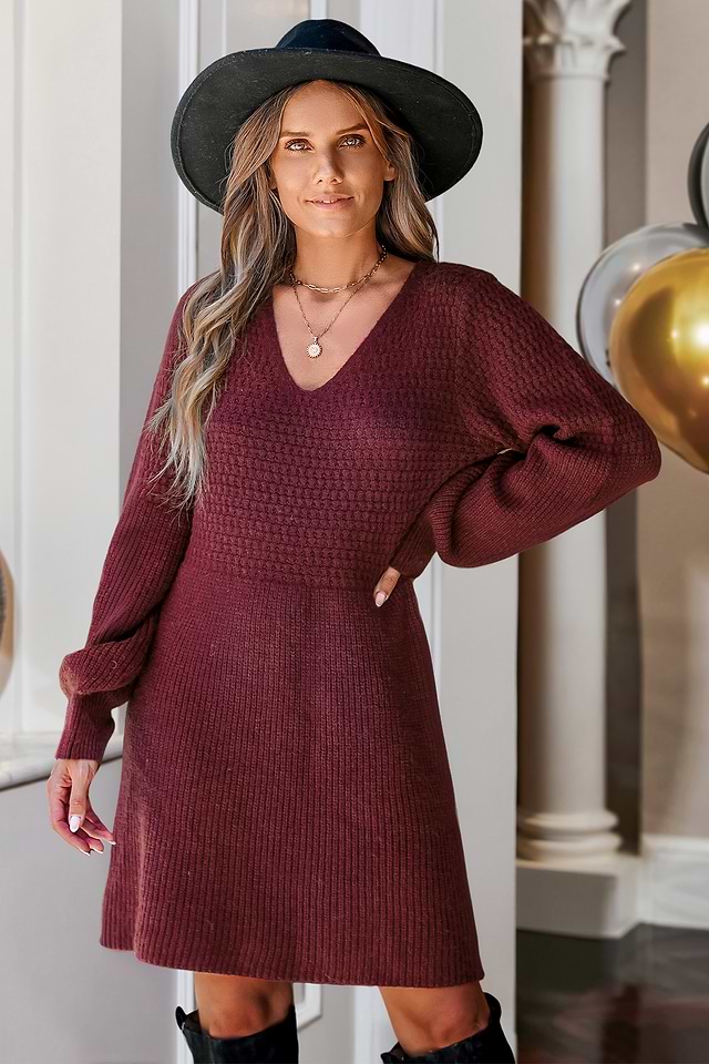 V Neck Long Jumper Skirt Petite Knitted V Neck Midaxi Jumper Dress Boohoo