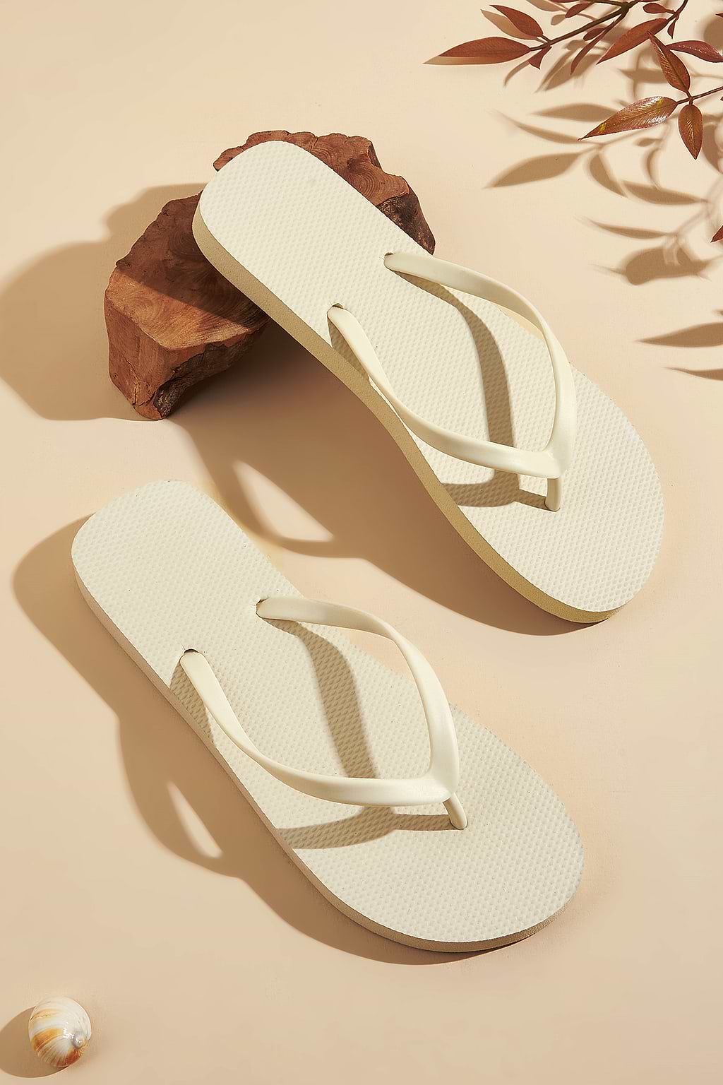 Sandy Beige Classic Flip Flops