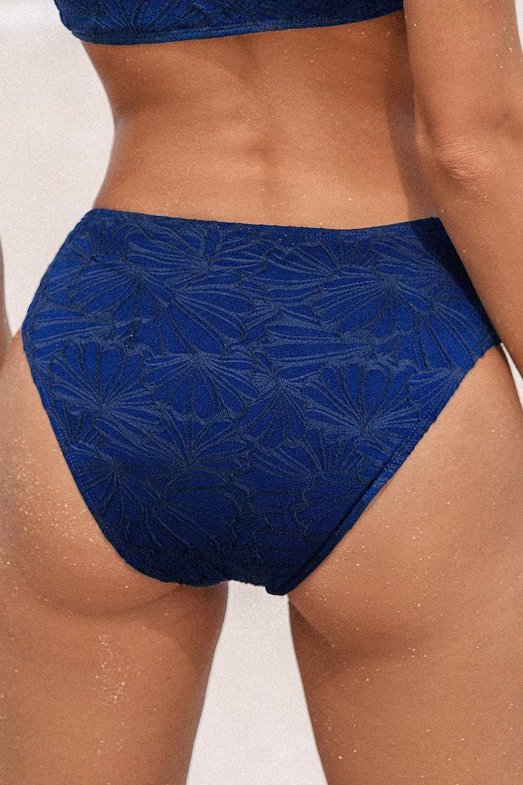 Super Bloom Dark Navy Mid-Rise Bikini Bottoms
