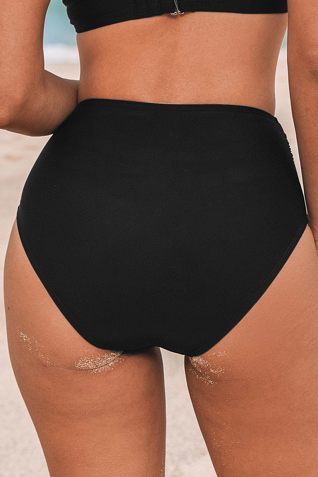 Chasing Sunshine Shirred Tummy Control Bikini Bottoms