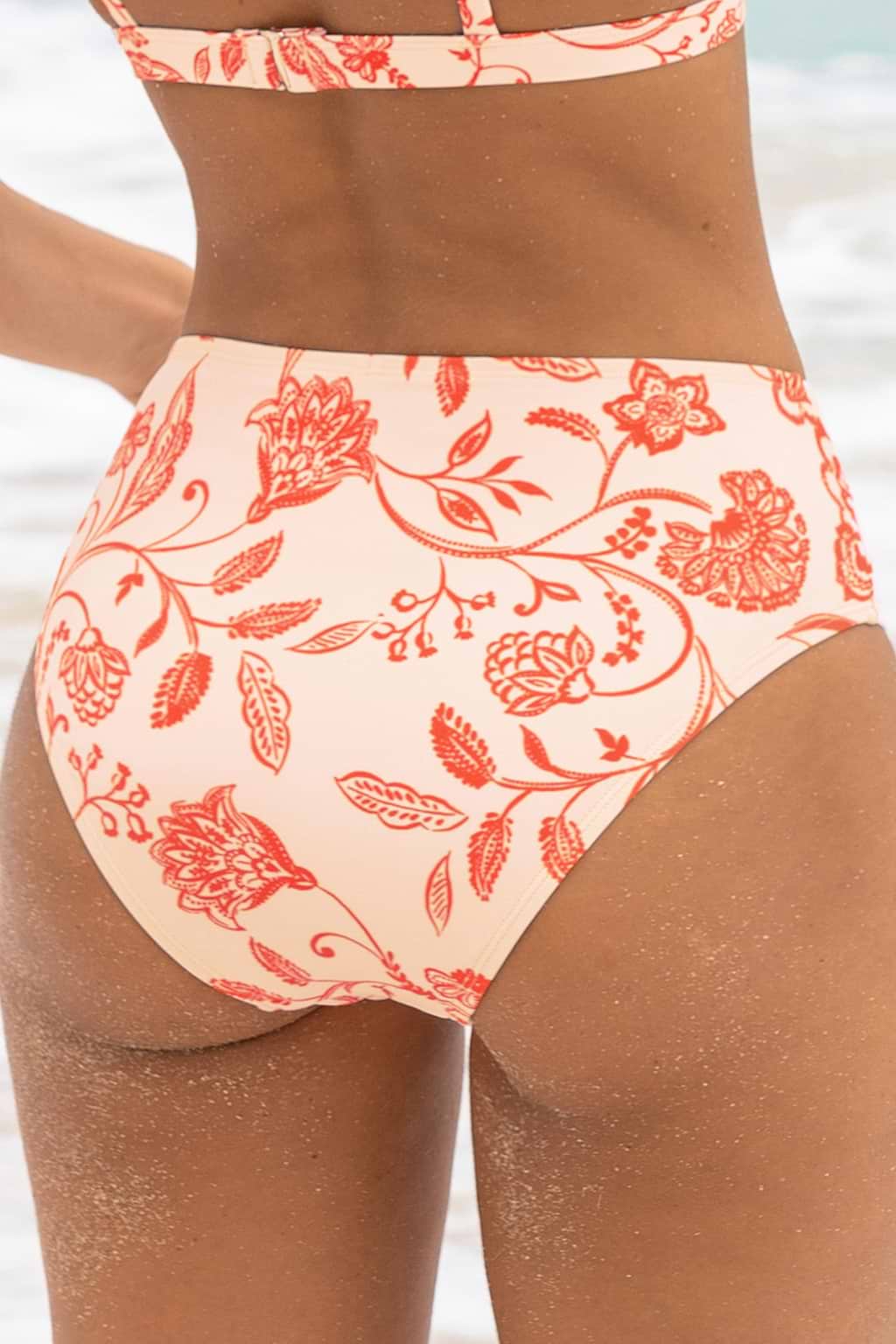 Escaping Paisley Mid-Rise Bikini Bottoms