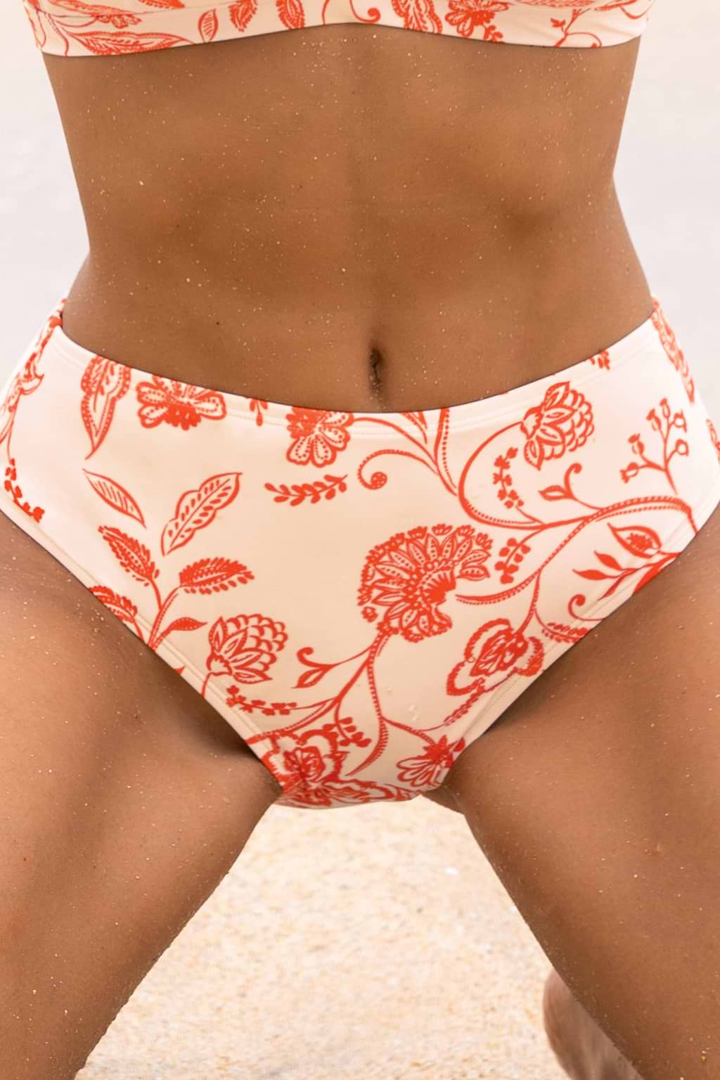 Escaping Paisley Mid-Rise Bikini Bottoms