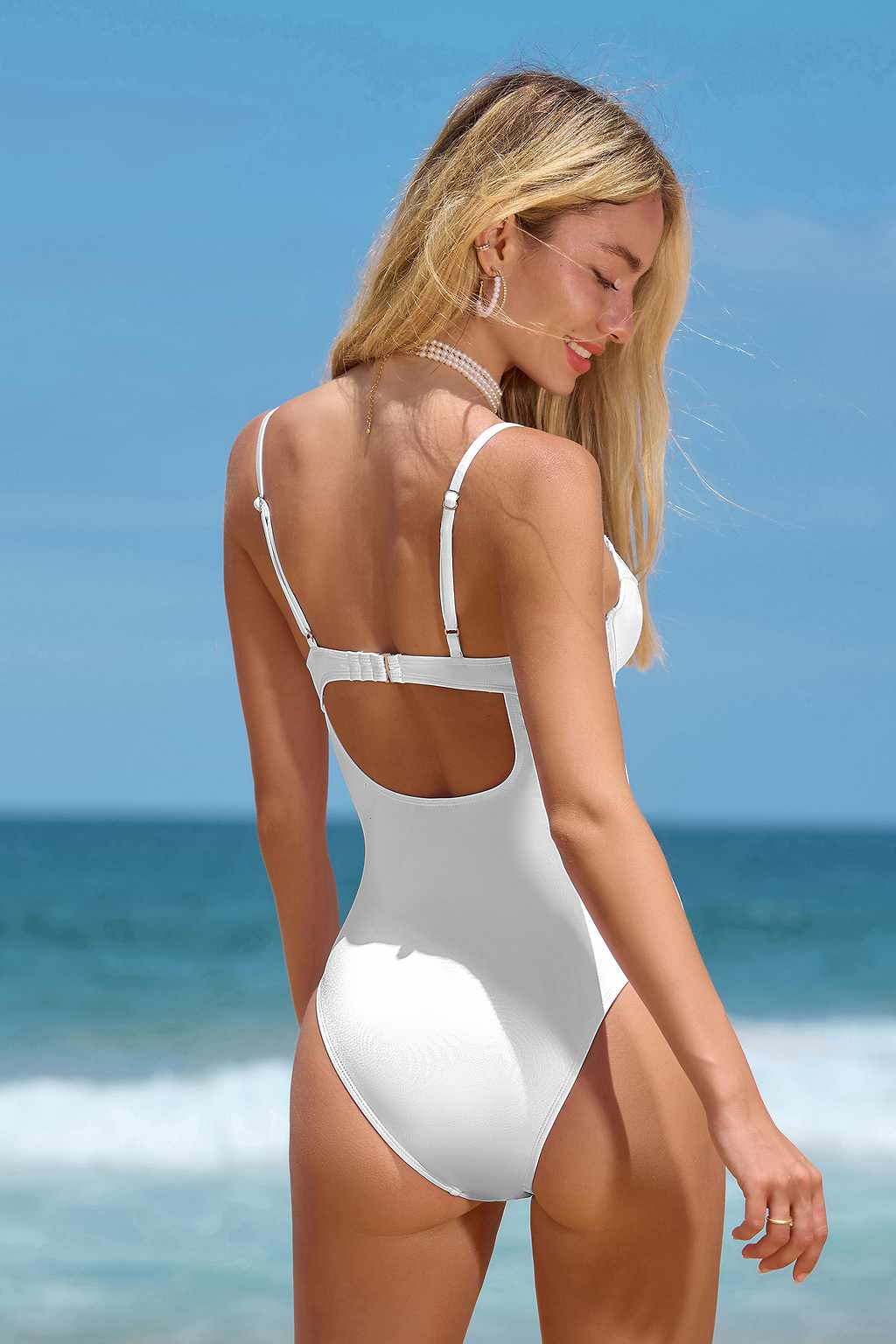 Beach Goddess Corset Underwire One-Piece Swimsuit