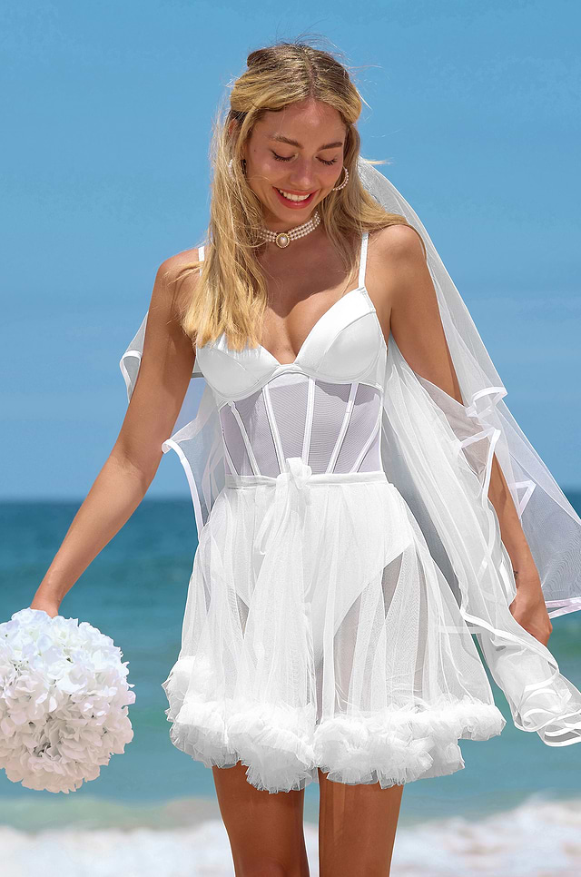 corset swim dress Plus Size - Wireless Corset Swim Dress