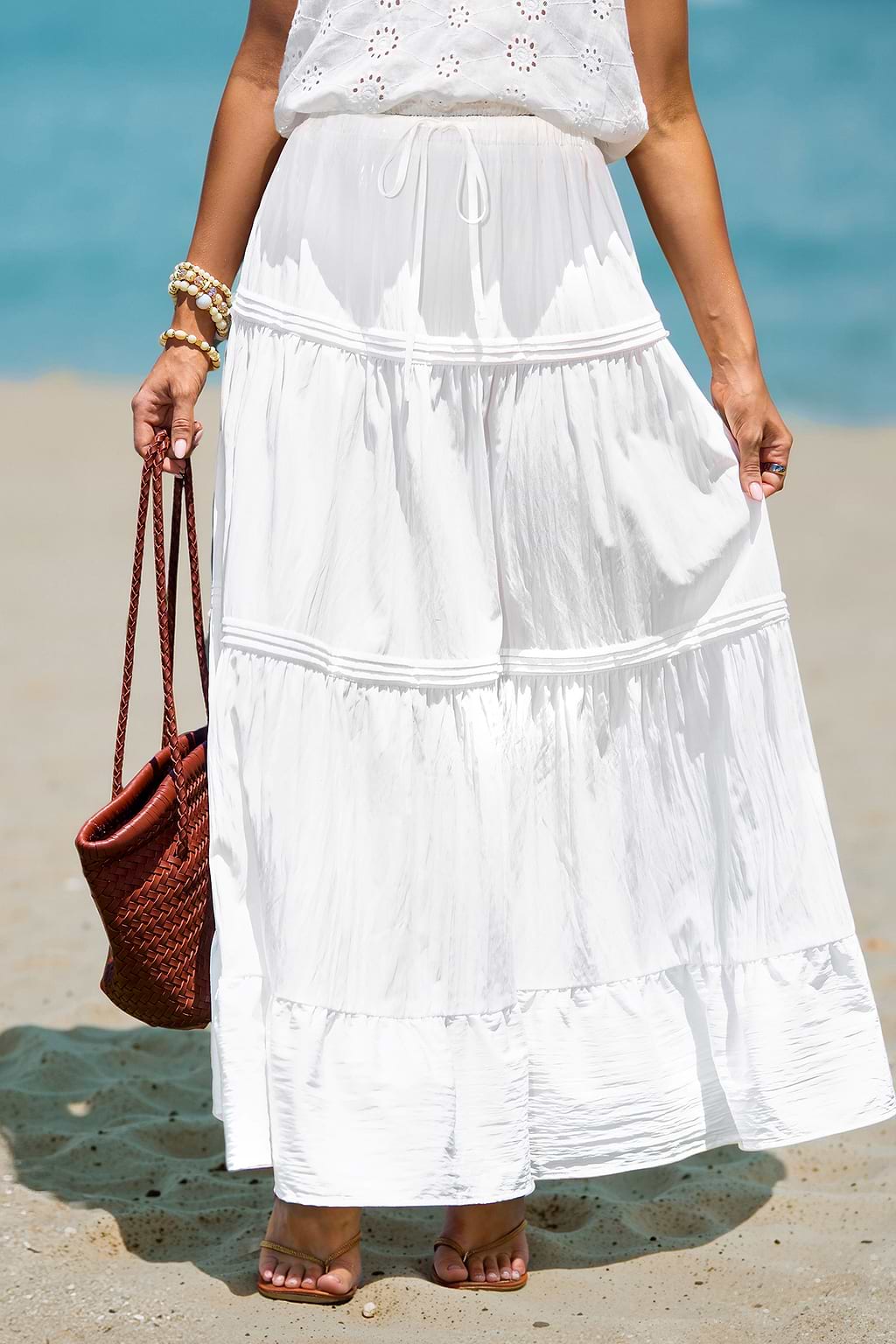 Zomer Romantiek Paneel Maxi Rok