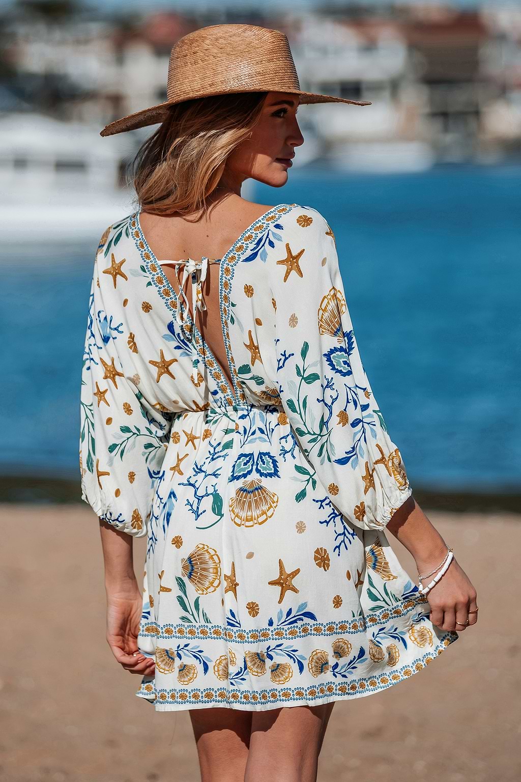 Vestido mini marino By the Sea Shore