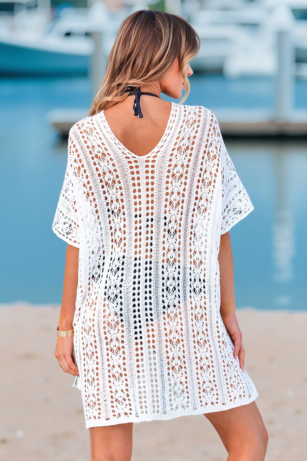 Top copricostume beige Malibu Sun