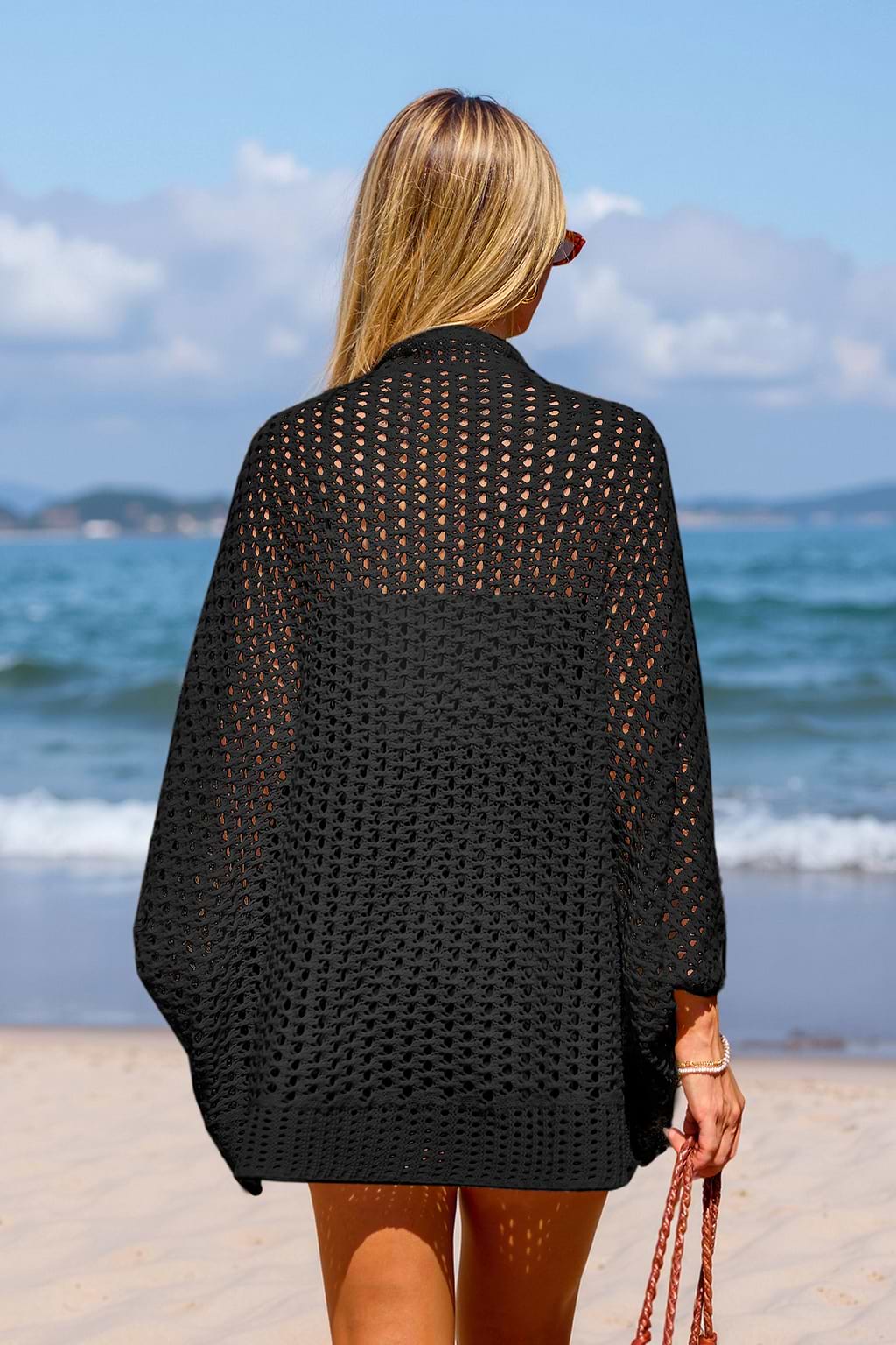 Cozy Cove Black Kimono