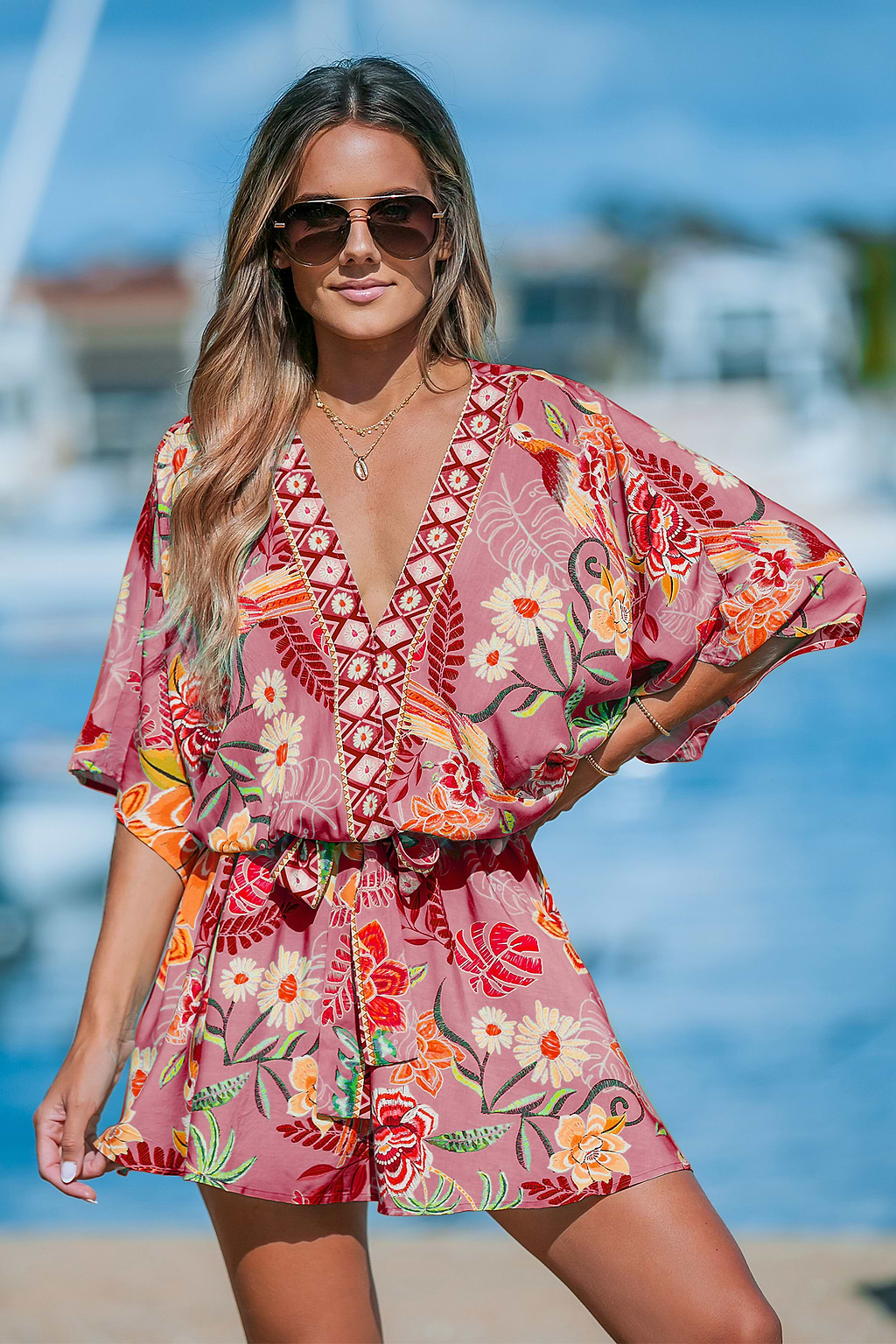 Tropical Air Floral Mini Dress