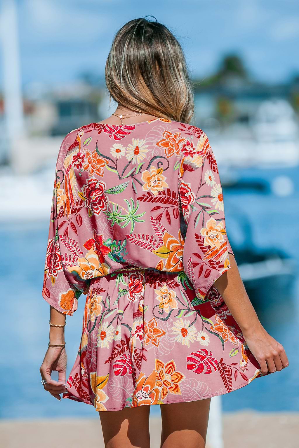 Tropical Air Floral Mini Dress