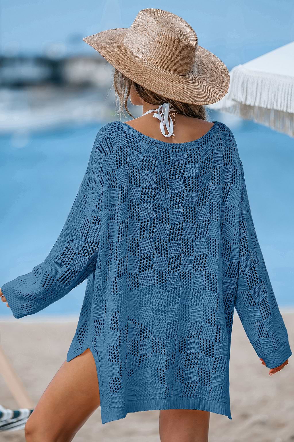 Shape Shift Blue Cover-Up Dress