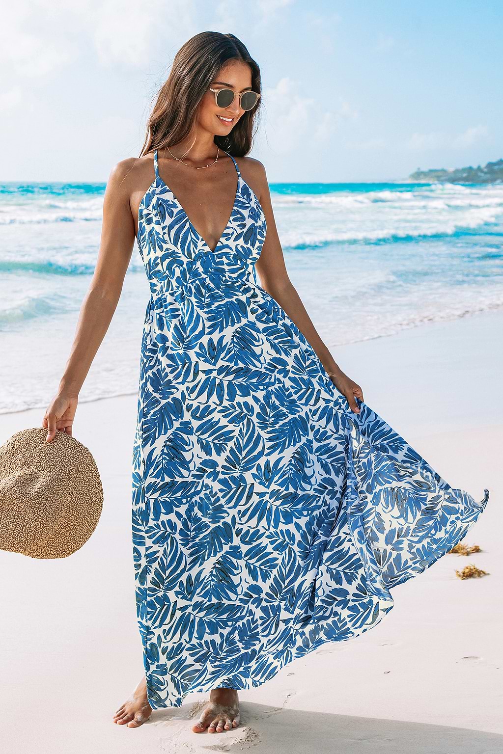 Timeless Beauty Tropical Maxi Dress