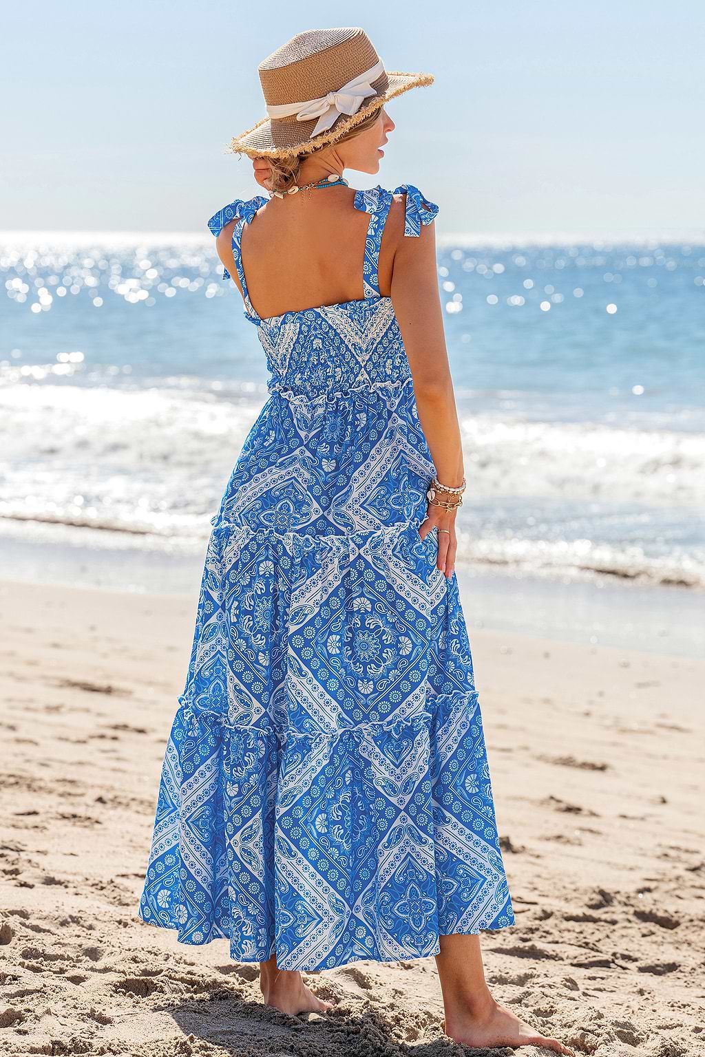 Serenity Bloom Paisley Maxi Dress