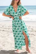 Vestido midi adornado con serenata bohemia