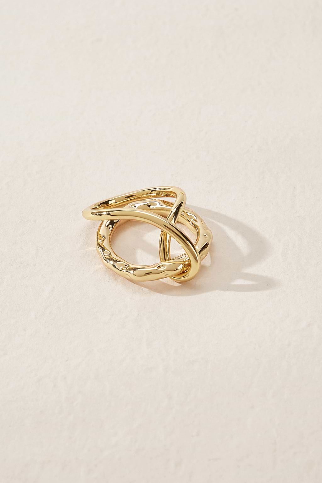 Interlaced Gold-Tone Ring