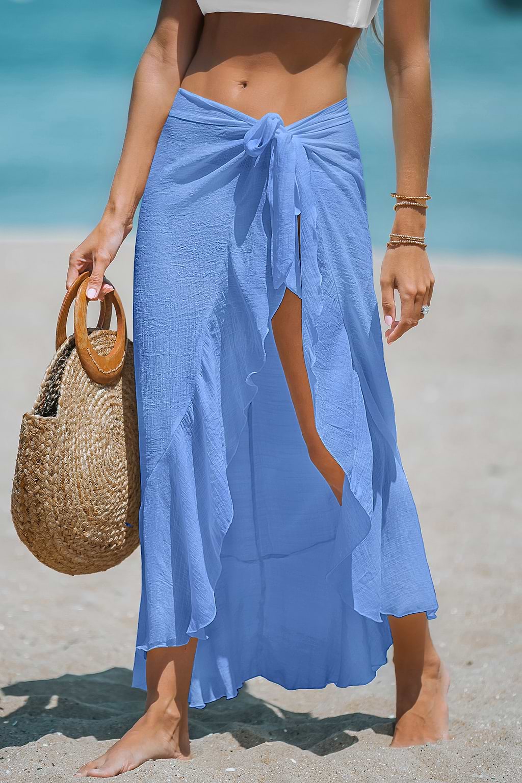 Sky's the Limit Blue Cover-Up Sarong