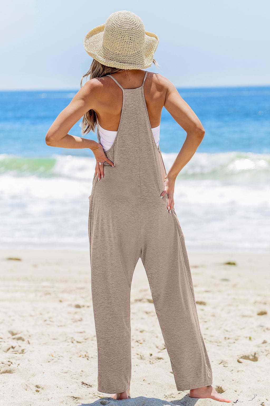 Lazy Sunday Neutral Jumpsuit