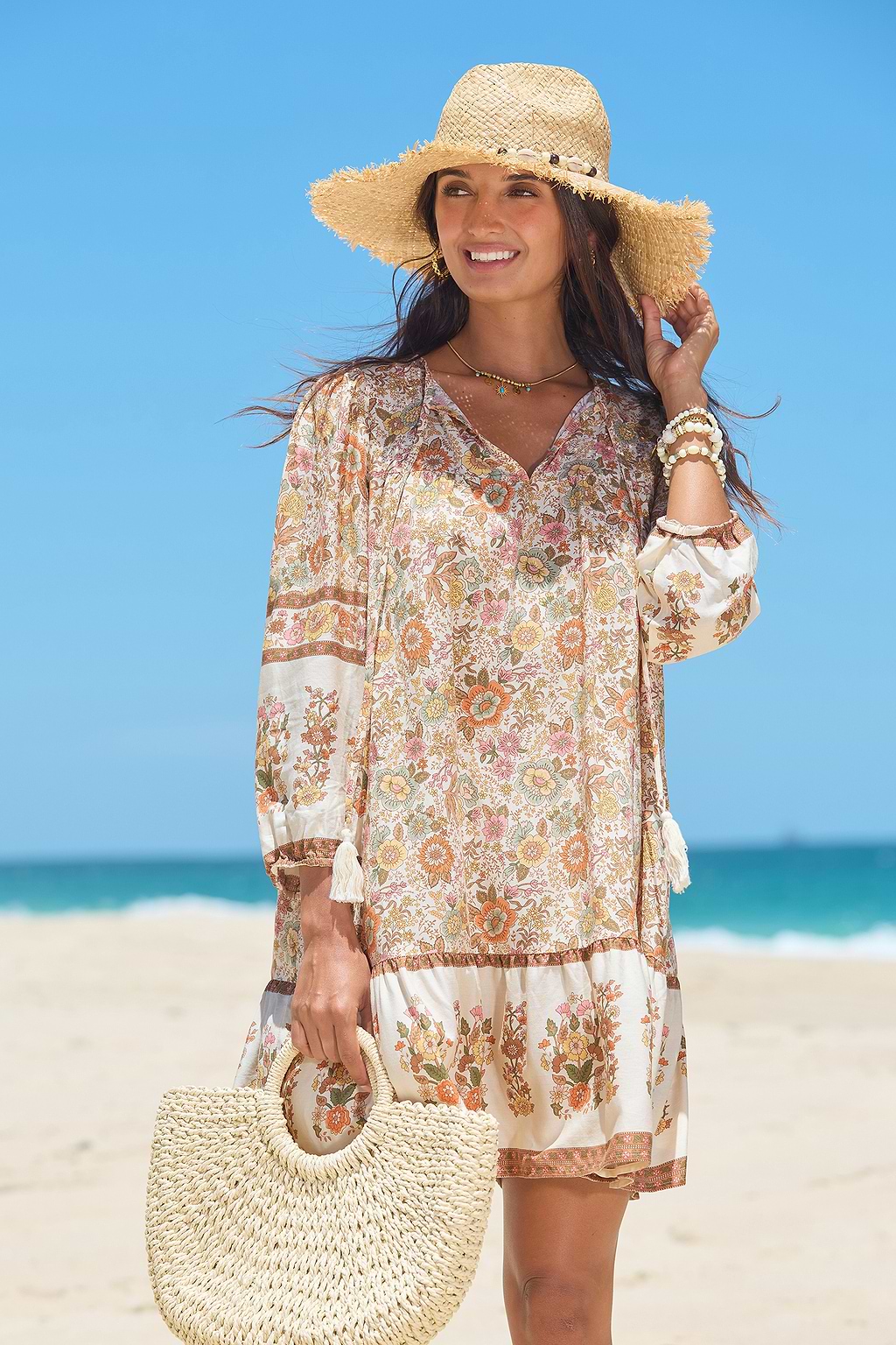 Wildflower Whimsy Floral Mini Dress
