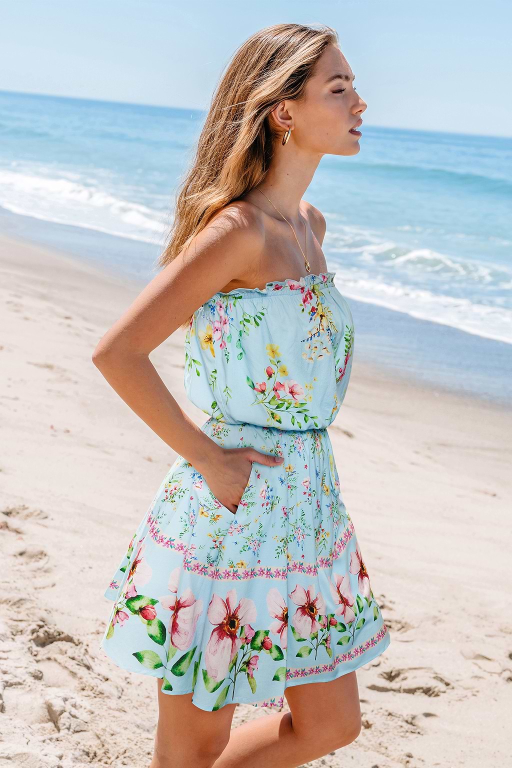 Morning Meadow Floral Mini Dress